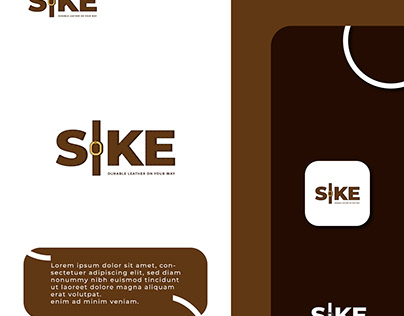 sike eather belt logo design