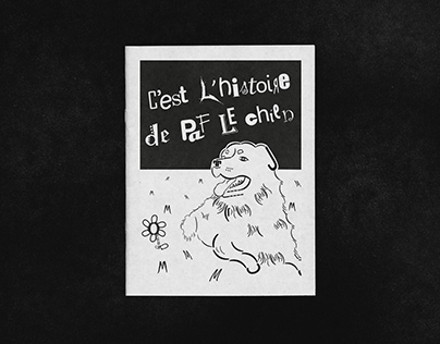 Story illustrated with typography - PAF LE CHIEN