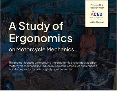 A Study of Ergonomics on Motorcycle Mechanics