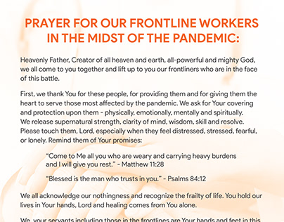 PRAYER FOR FRONTLINERS