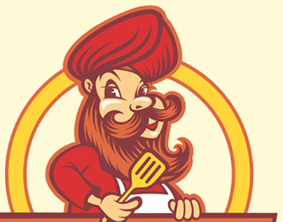 Ekam Amritsari Kitchen- Logo-Mascot Design.