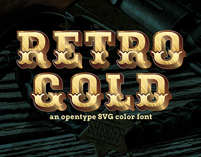 Golden color fonts
