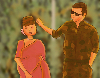 illustration on army