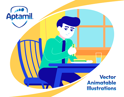 Aptamil Vector Illustrations