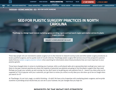 Plastic Surgery Web Design