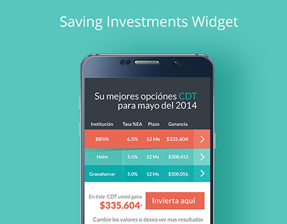 Saving Investments Widget