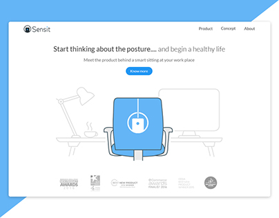 Landing Page for smart chair