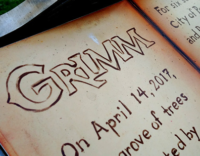 Commemorative Plaque for NBC's Grimm