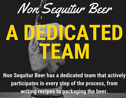 Non Sequitur Beer - A Dedicated Team