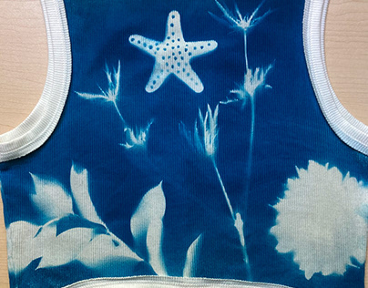 Cyanotype on fabric