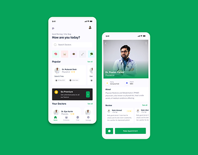 Doctor Appointment App UX/UI Design