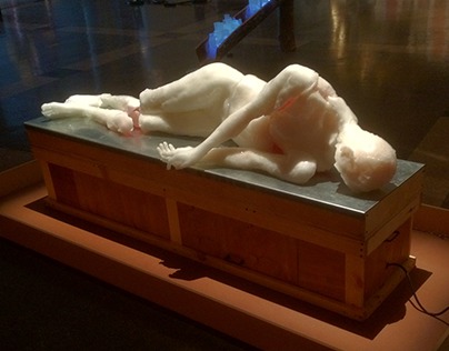 Melting martyr sculpture
