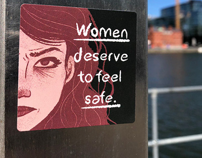 Women Deserve to Feel Safe Sticker Set