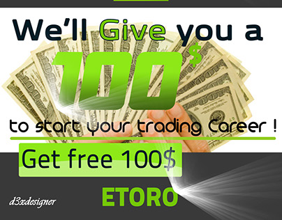 Get free 100 $ from Etoro to star your trading