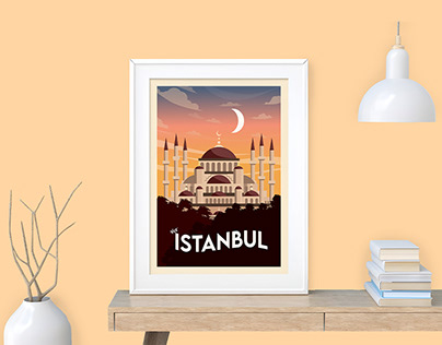 Istanbul Travel Poster Design