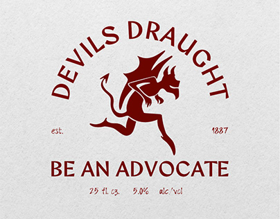 Devils Draught | Beer brand design for brief club