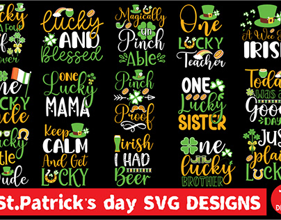 St. Patrick's day SVG designs bundle