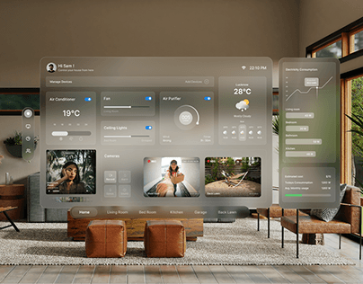 Smart Home UI - VisionOS