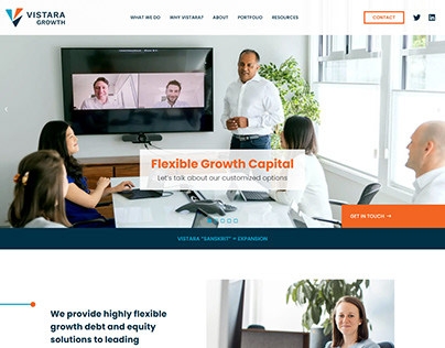 Vistara Growth Website