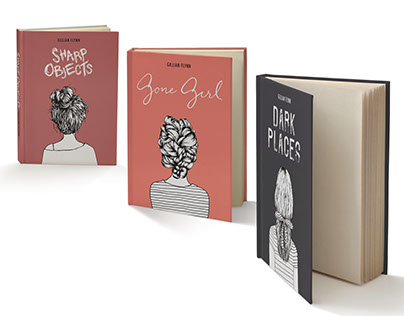 Conceptual Book Covers for Gillian Flynn Novels