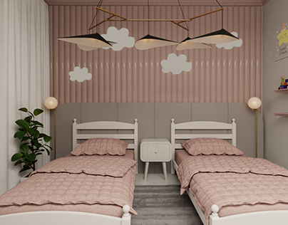 Girls Bedroom - Interior Design