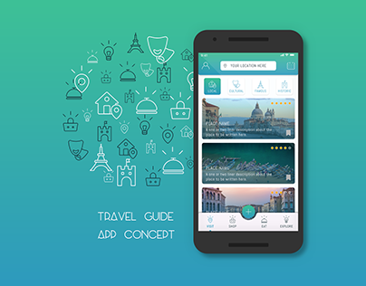 Travel Guide App Concept