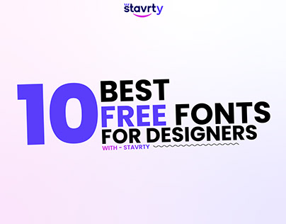10 Best free typography fonts for designers. V.1