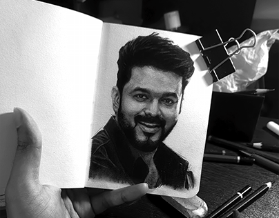 Actor Vijay Drawing