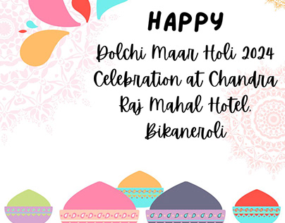 Dolchi Maar Holi 2024 Celebration at Chandra Raj Mahal