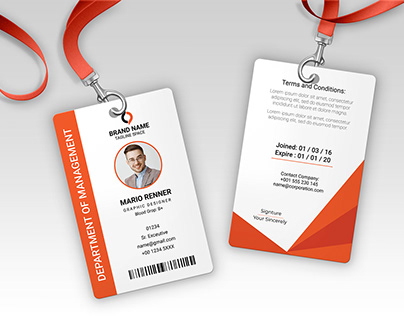 ID CARD DESIGN-UNIVERSITY,SCHOOL OR BUSINESS EMPLOYEES