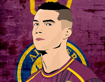 Cristiano Ronaldo Digital Artwork draw by Yam