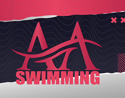 logo for AA swimming academy