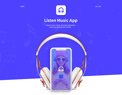 Listen Music App UI Design