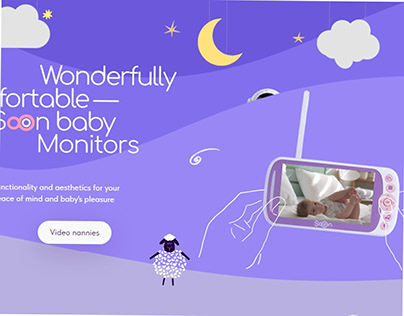 Landing for baby monitors (E-commerce)