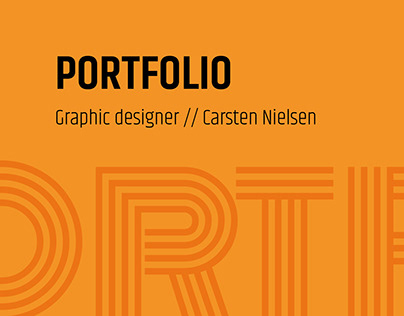 Personlig portfolio. Grafisk design.