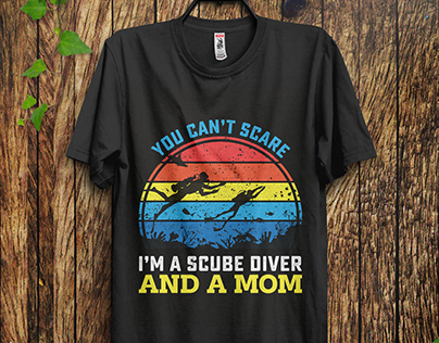 I'm A Scuba Diver T-shirt Designs, Sunset T-shirt