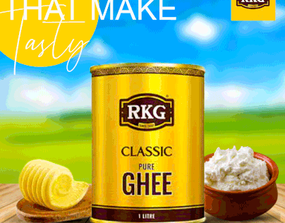 advertaisments of RKG pure desi ghee
