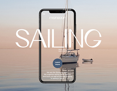 Website from sailing training | «Monsoon»