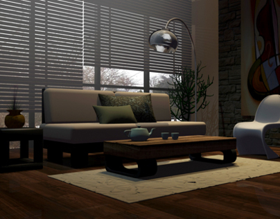 3DSMax Living room