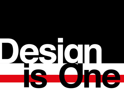 Design is One - progetto di Lettering