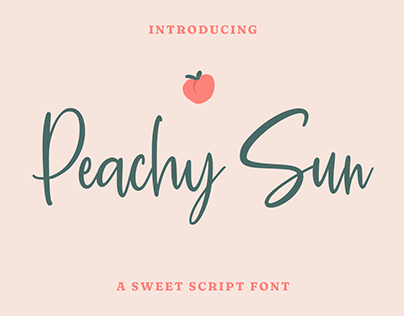 Peachy Sun Font