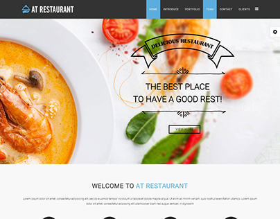 AT Restaurant Onepage Free Joomla Template