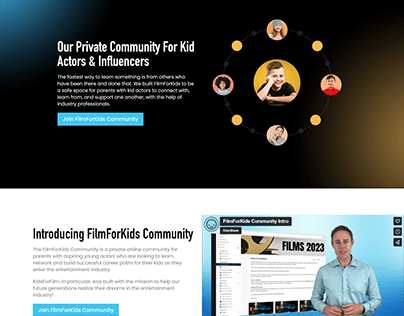 FilmForKids Community | WordPress LMS Web Design