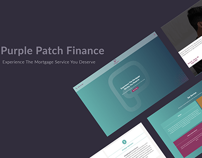 Purple patch finance website design