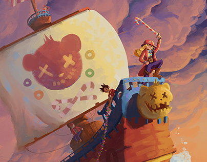 Candy Pirates! - Children's Book Illustration