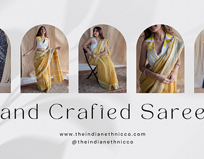 Buy Hand Crafted Sarees | The Indian Ethnic Co.
