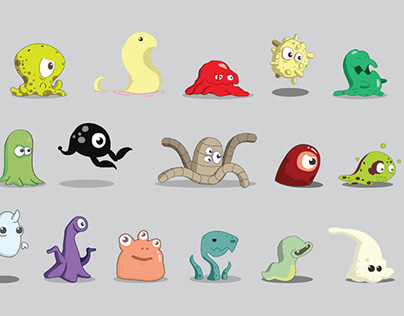 Human Body Disease Monster game assets