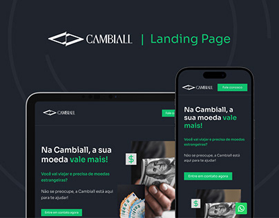 Project thumbnail - Cambiall - Lading Page