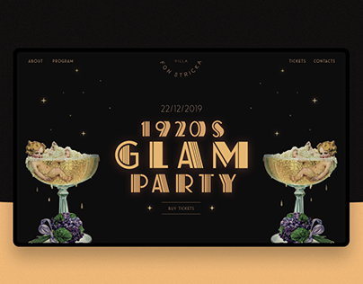 1920s Party Website