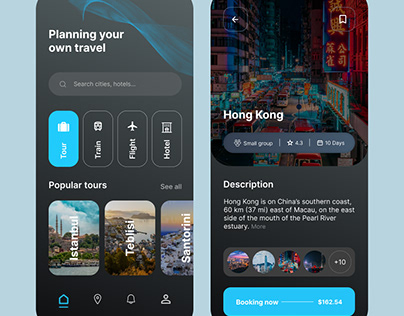 Planning Trip App - UIDesignz